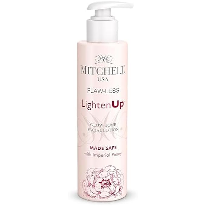 MITCHELL USA FLAW-LESS BRIGHTENING FACIAL LOTION  3.3 FL OZ / 100ML - DAILY FACE MOISTURIZER - LIGHTWEIGHT HYDRATION - NON-GREASY, MOISTURIZING FACE LOTION FOR ALL SKIN TYPES - WITH IMPERIAL PEONY - Image 1